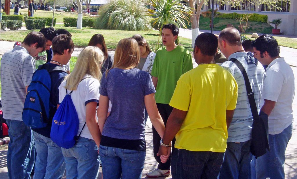 group praying